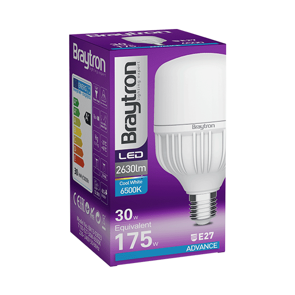 Braytron BA13 30W E27 Torch Ampul 6500K