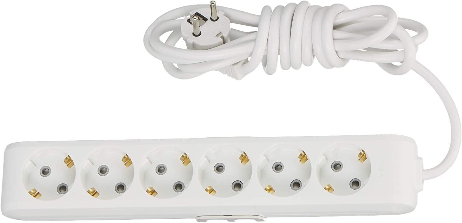 Viko Multi-let 6'lı Topraklı Çocuk Korumalı Kablolu Priz 3 Metre
