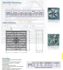 Dündar KF 100 Otomatik Panjurlu Kutu Fan