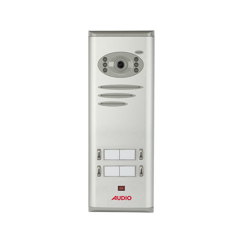 Audio 008317 E04 4'lü Basic Kameralı Butonlu Zil Paneli