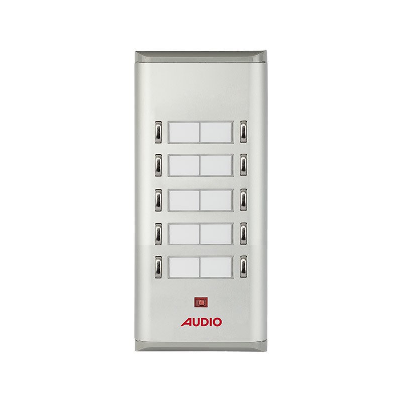 Audio 004853 U 10'lu Basic Serisi Yan Sıra Çift Butonlu Zil Paneli