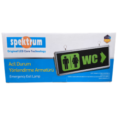 Spektrum Işıklı Bay Bayan WC Tuvalet Tabelası